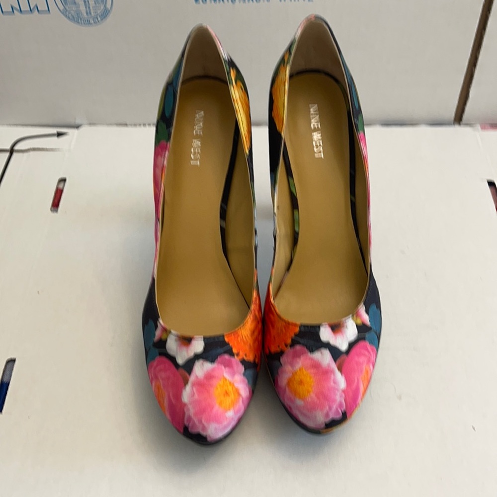 NINE WEST Floral Heels - Multicolor